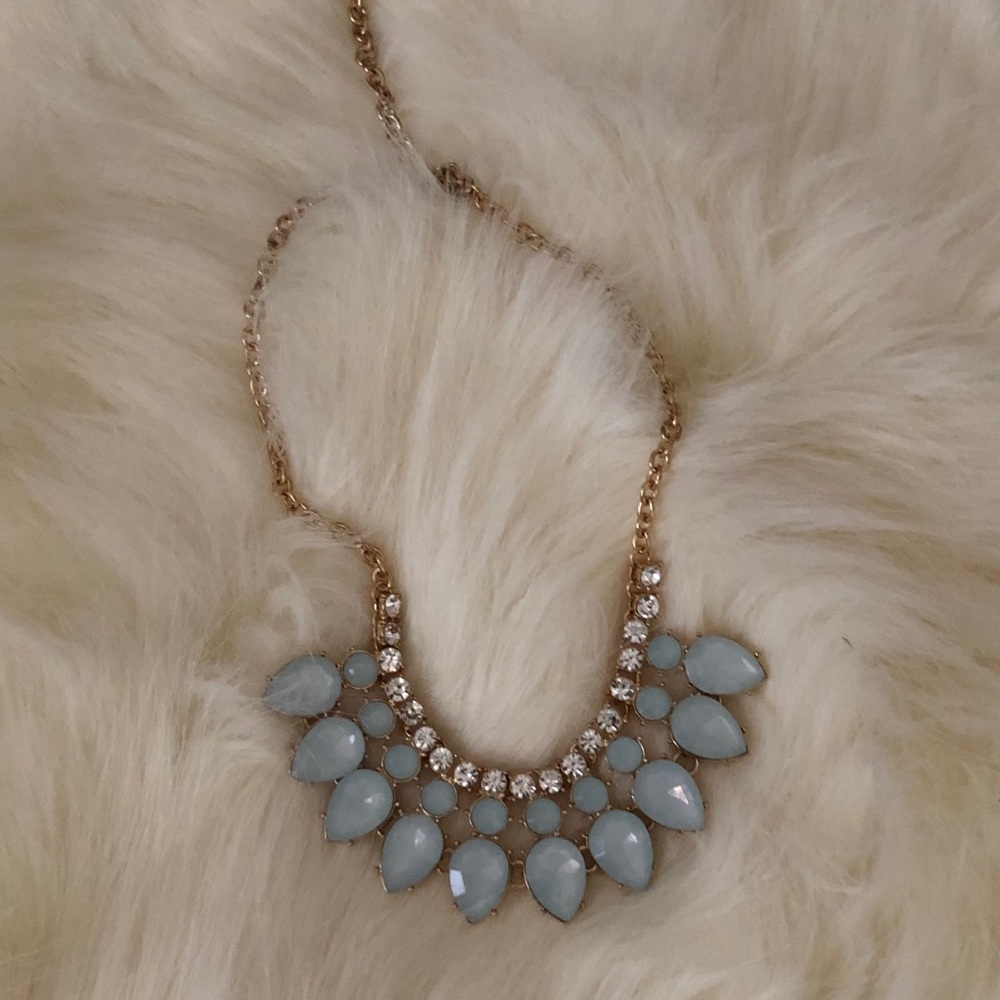 🌟Sea-foam green/ mint Statement Necklace